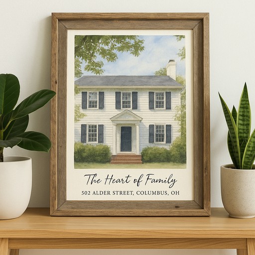 House portrait transformation